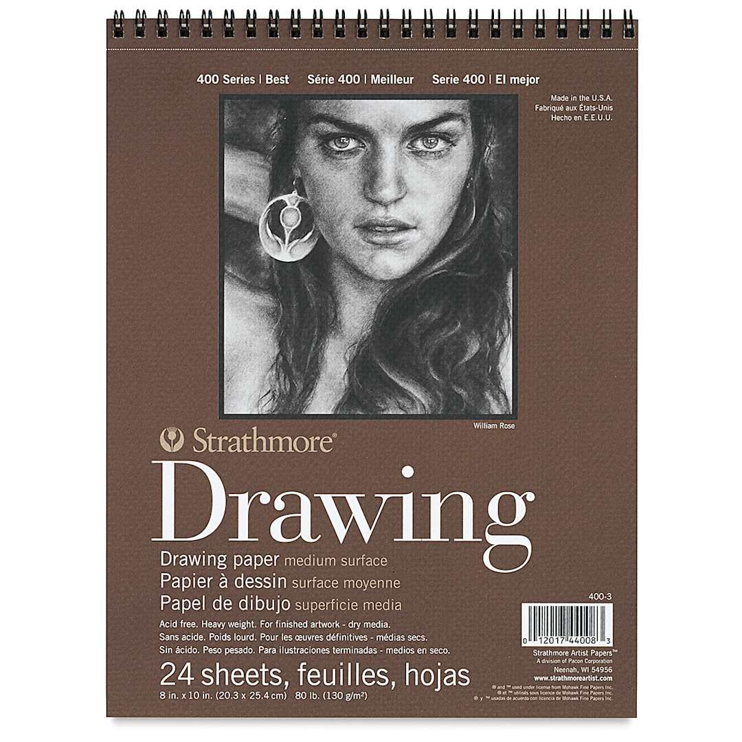 Open in modal - Strathmore 400 Series Drawing Paper Pad - 8" x 10", 24 Sheets