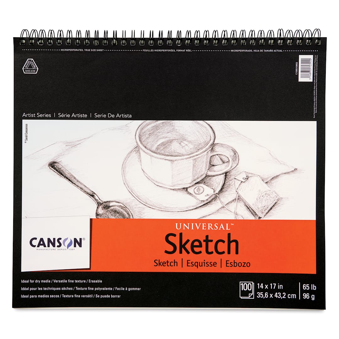 Open in modal - Canson Universal Sketch Pad - 14" x 17", front cover