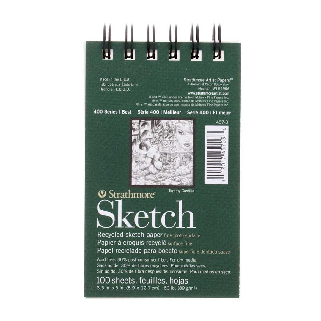 Open in modal - Strathmore Recycled Paper Pad, 400 Series, 100 Sheets, 3" x 5"