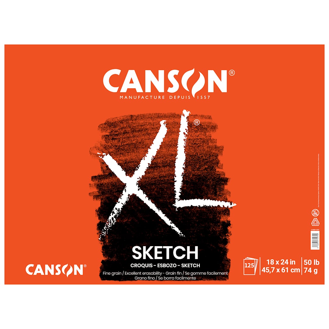 Open in modal - Canson XL Sketch Pad, 18" x 24", 125 Sheets