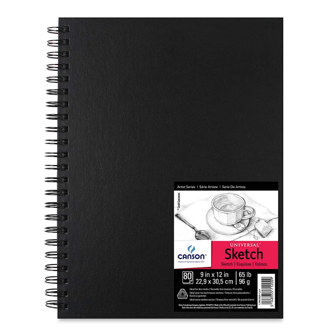 Open in modal - Canson Universal Hardcover Sketchbook - 9" x 12", front cover