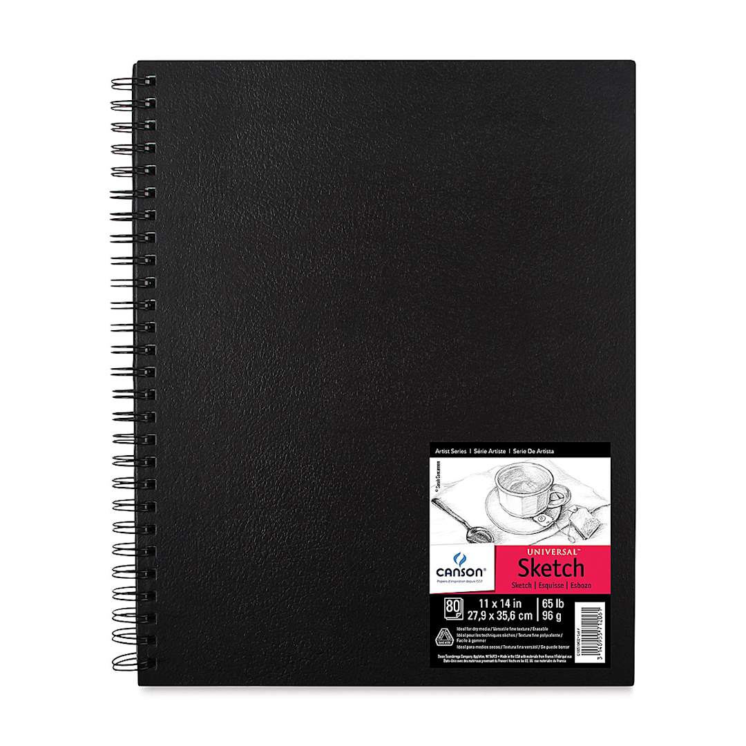 Open in modal - Canson Universal Hardcover Sketchbook - 11" x 14", front cover