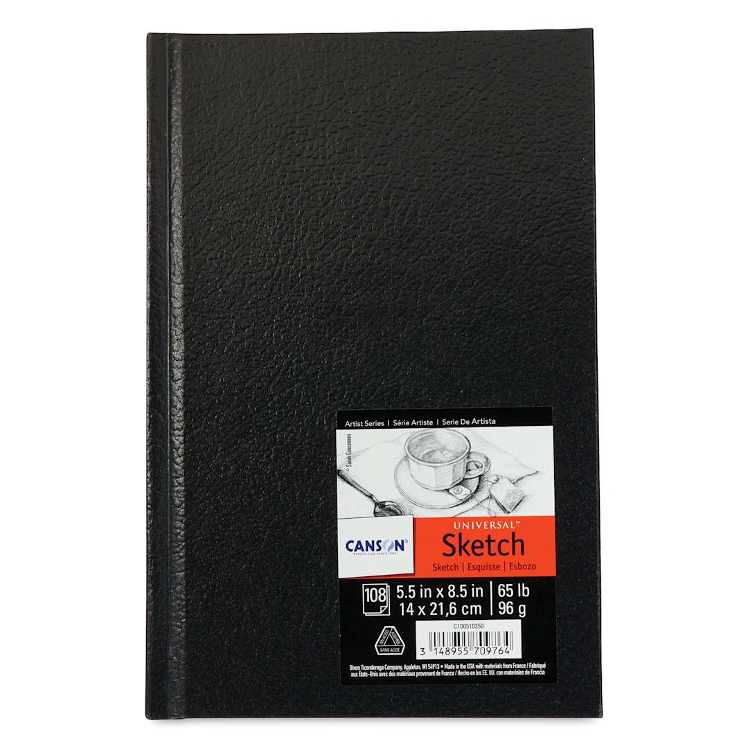 Open in modal - Canson Universal Hardbound Sketchbook - 5-1/2" x 8-1/2", front cover