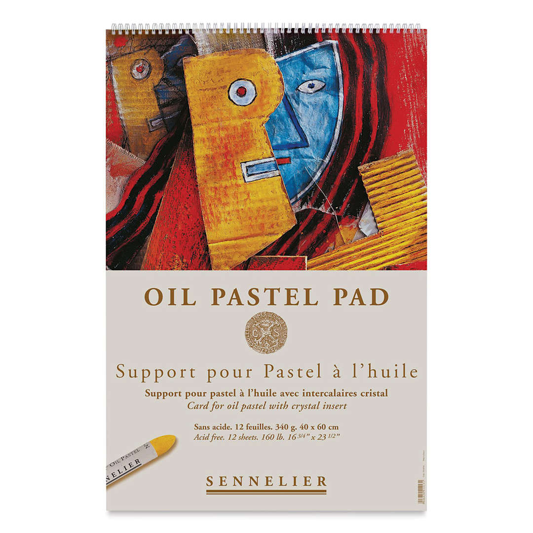 Open in modal - Sennelier Oil Pastel Card Pad - 16-3/4" x 23", 12 Sheets