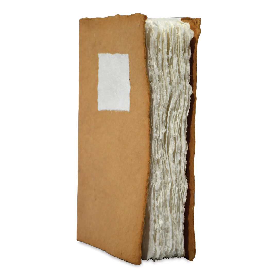 Open in modal - Lamali Codex Soft Cover Handmade Journal - 5-9/10" x 8-3/10", Tea