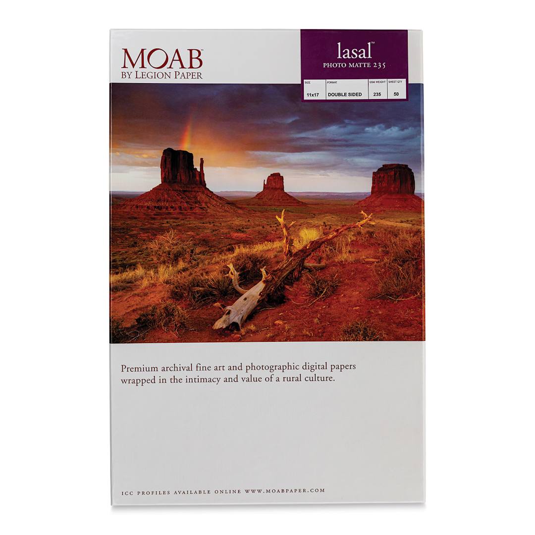 Open in modal - Legion Moab Lasal Photo Papers - 11" x 17", Matte, Pkg of 50