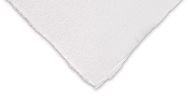 Open in modal - Hahnemühle Copperplate Paper - Corner swatch of Bright White shown