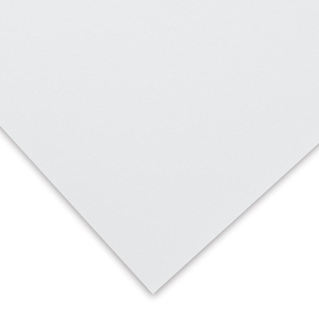 Open in modal - Mohawk Superfine Paper - Corner of Ultra White smooth sheet showing color and texture