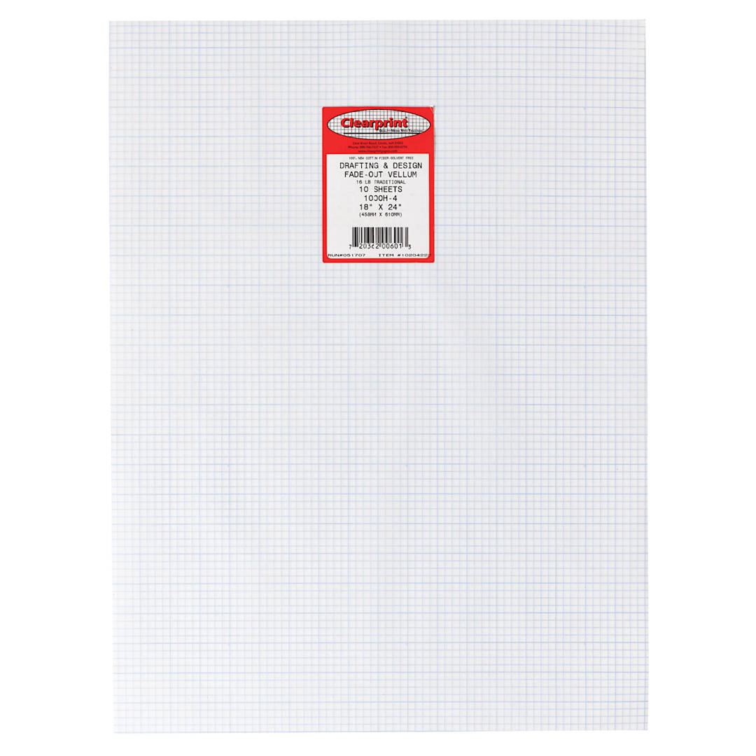 Open in modal - CLEARPRINT VELLUM 1000H GRID 4X4 18X24