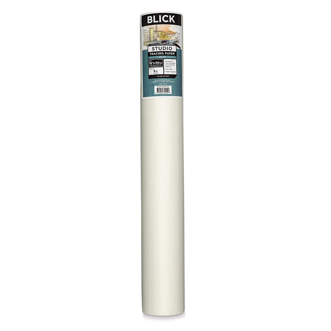 Open in modal - Blick Studio Tracing Paper Roll - 18" x 50 yds, White