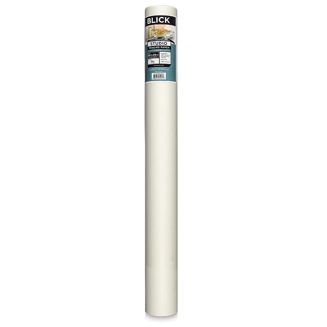 Open in modal - Blick Studio Tracing Paper Roll - 24" x 50 yds, White
