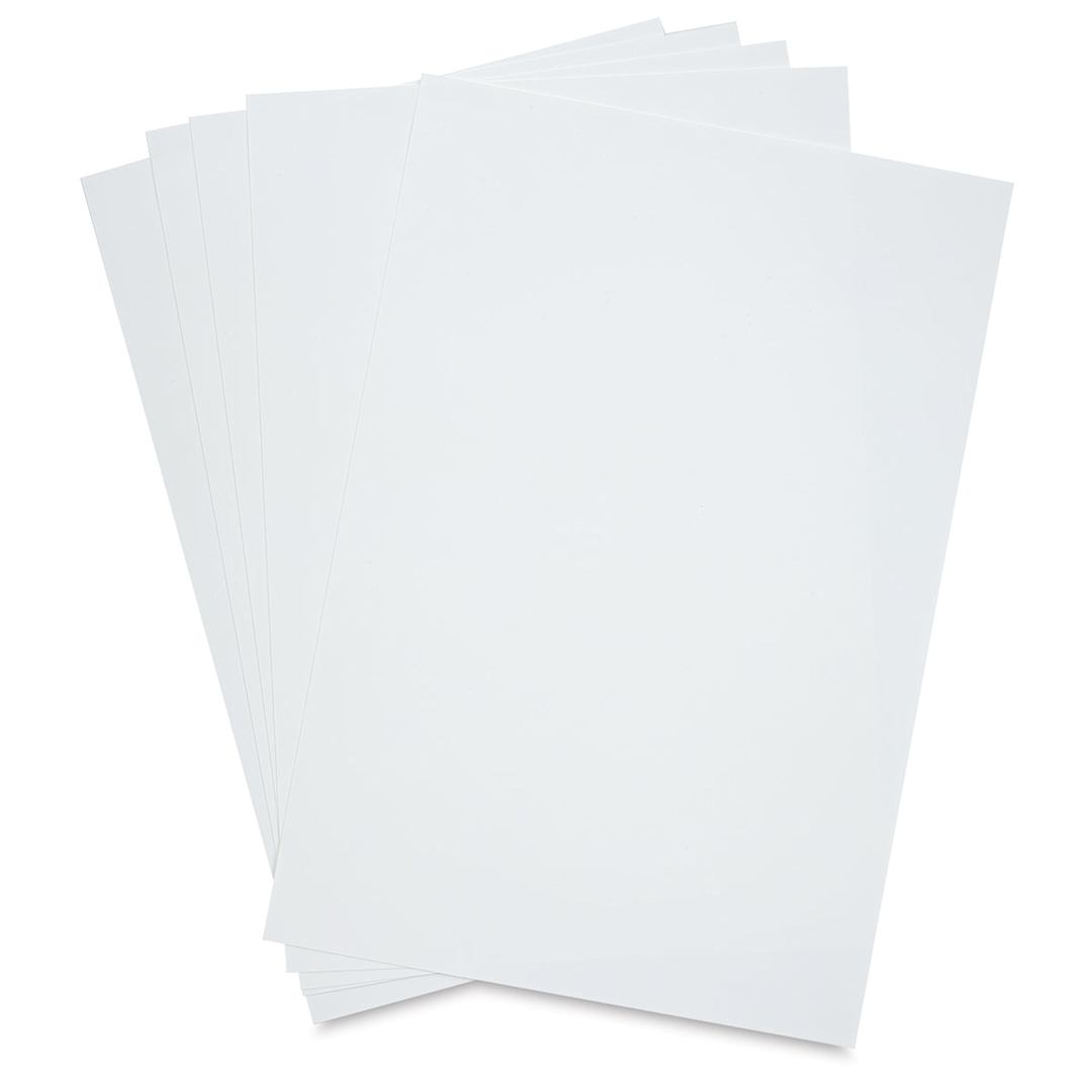 Open in modal - Inkpress Rag Digital Paper - Several Cool Tone sheets stacked loosely in fan