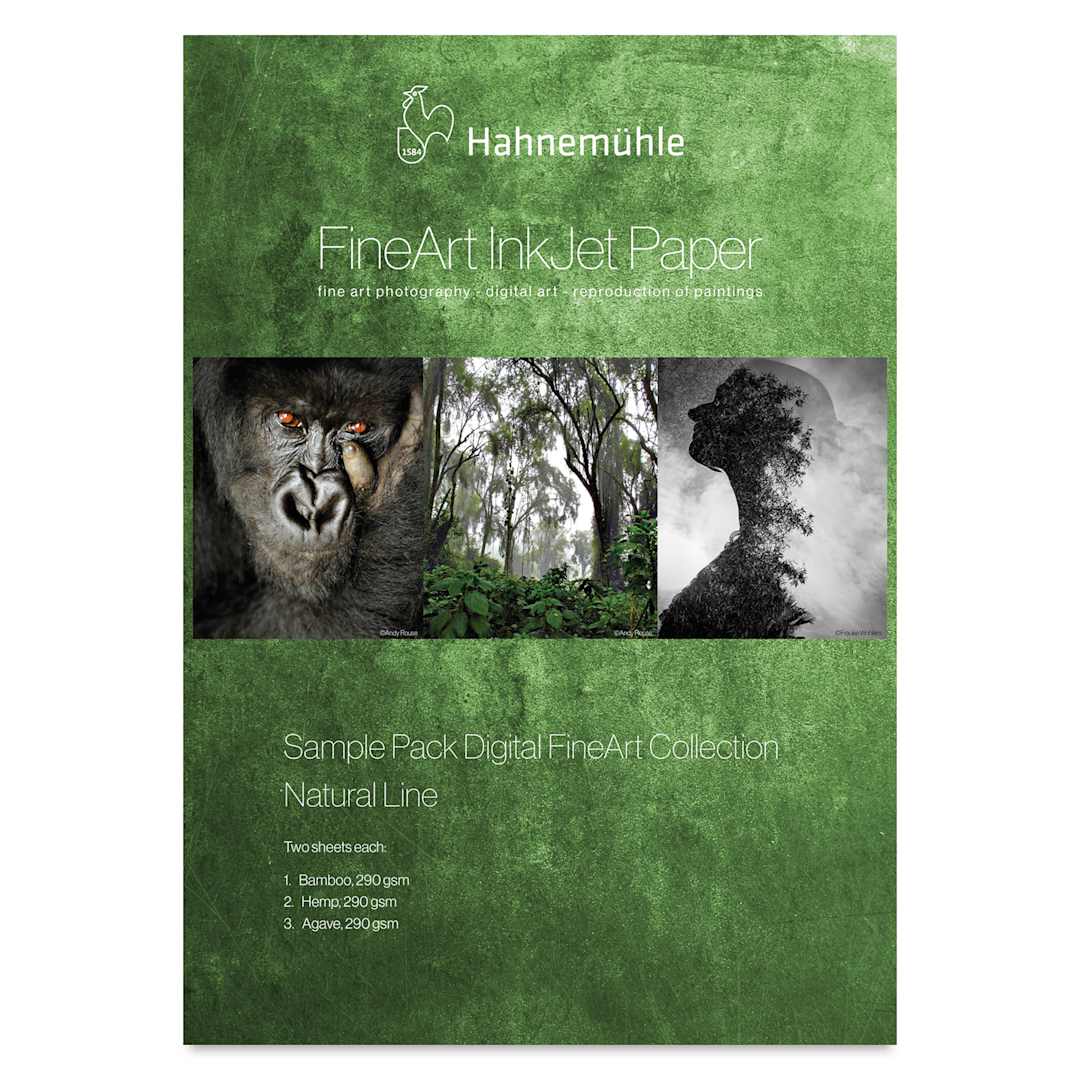 Open in modal - Hahnemühle Natural Line FineArt Inkjet Paper Sample Pack - 8-1/2" x 11", Pkg of 6 (Front of packaging)