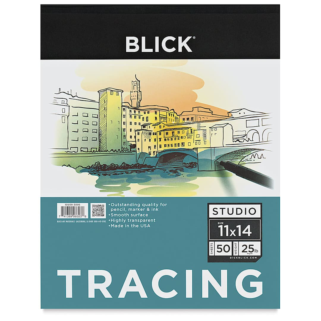 Open in modal - Blick Studio Tracing Paper Pad - 11" x 14", 50 Sheets