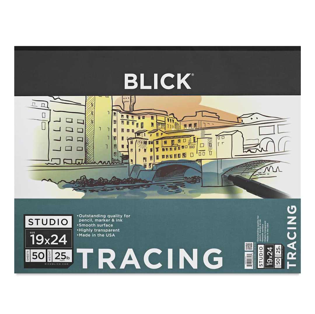 Open in modal - Blick Studio Tracing Paper Pad - 19 x 24, 50 Sheets
