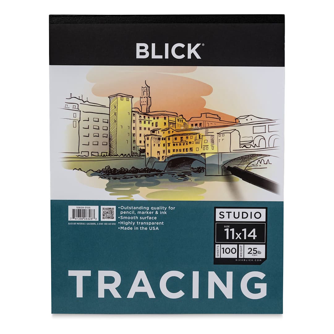Open in modal - Blick Studio Tracing Paper Pad - 11" x 14", 100 Sheets
