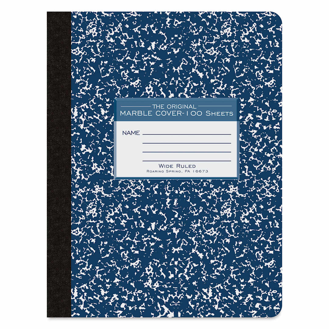 Open in modal - Roaring Spring Composition Notebook - 9-3/4" x 7-1/2", Ruled, Blue