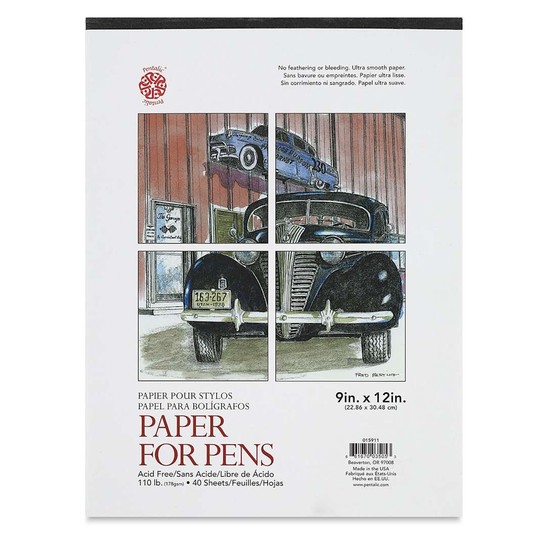 Open in modal - Pentalic Paper For Pens Pads - Top cover of 40 sheet Pad
