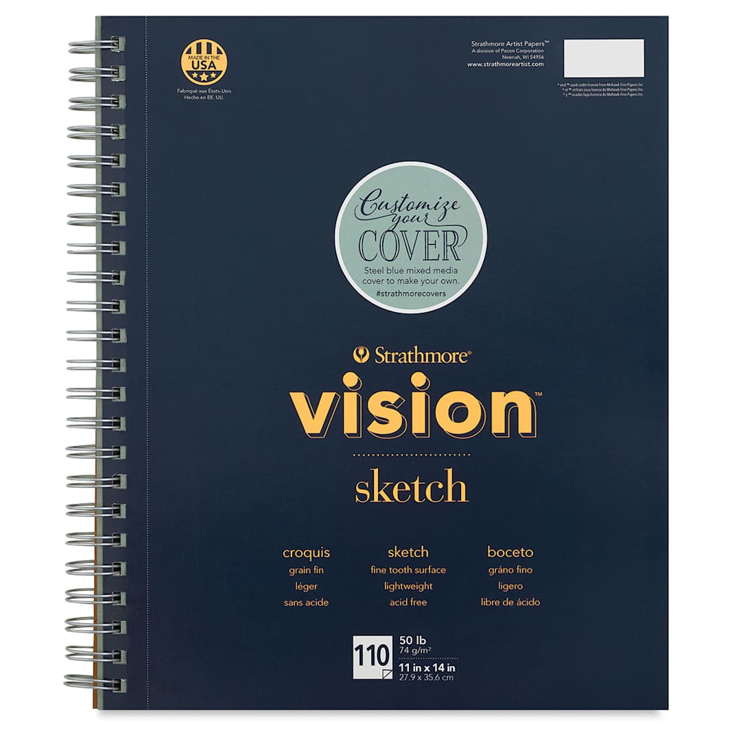 Open in modal - Strathmore Vision Sketch Pad, 100 Sheets  14" × 11"