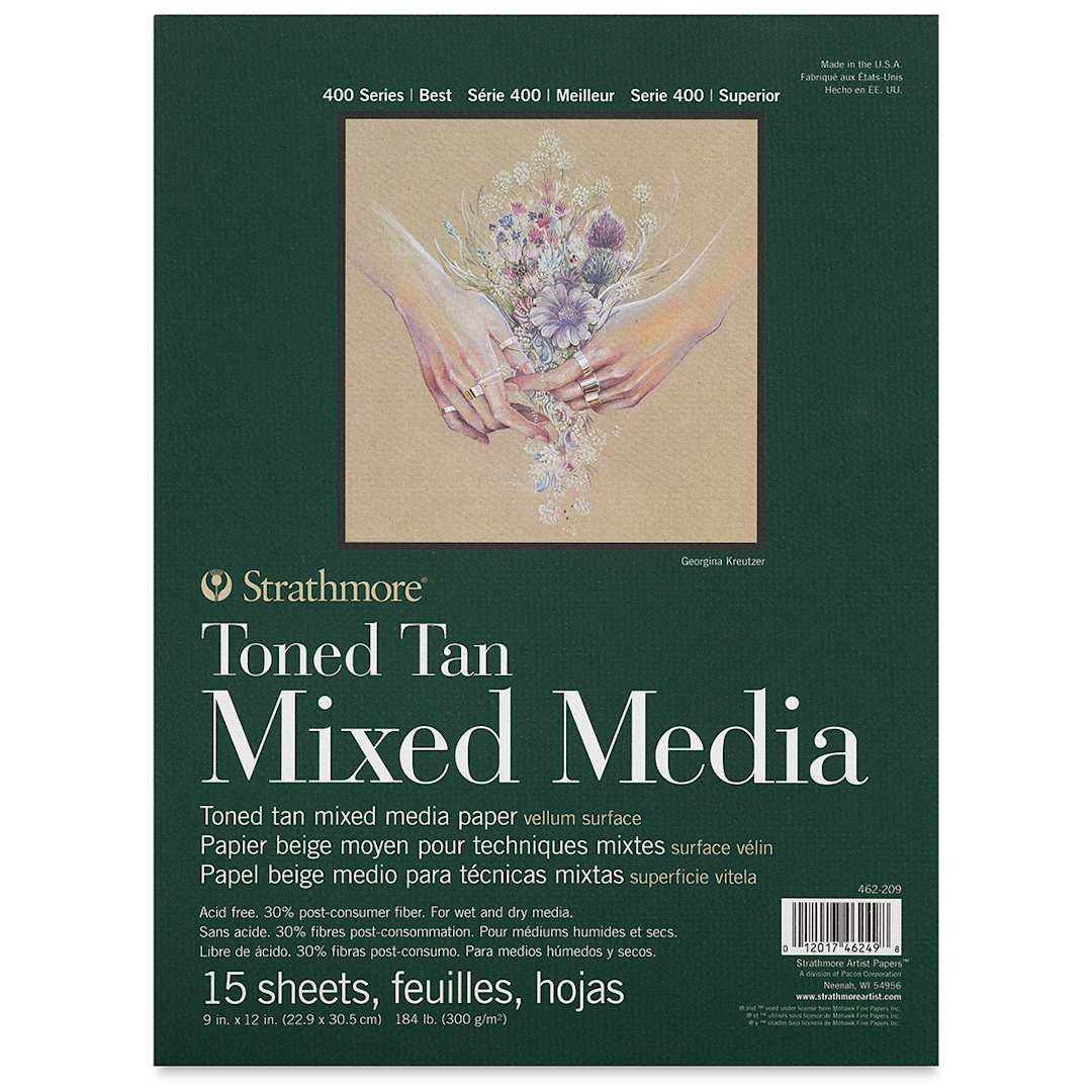 Open in modal - Strathmore 400 Series Toned Mixed Media Pad - Tan, 9" x 12"