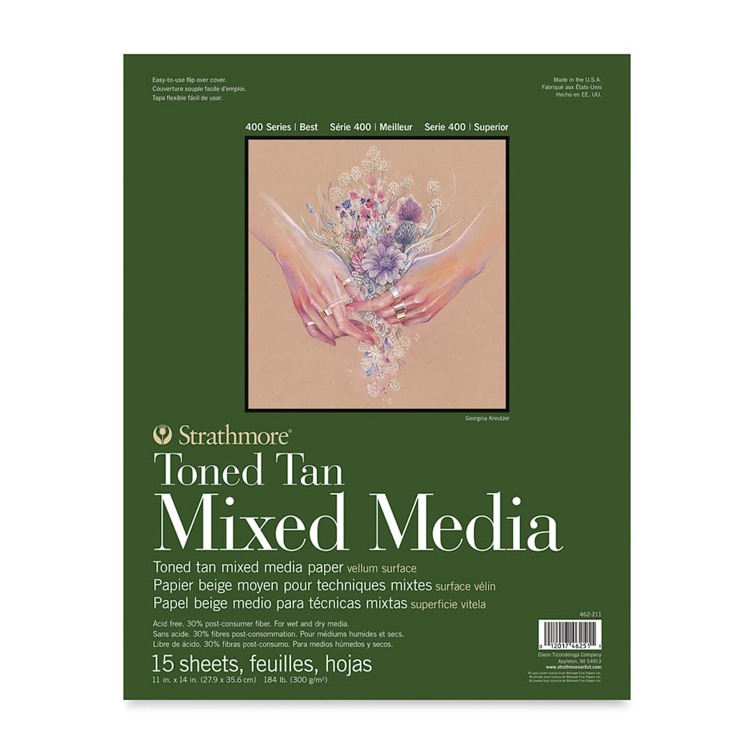 Open in modal - Strathmore 400 Series Toned Mixed Media Pad - Tan, 11" x 14"