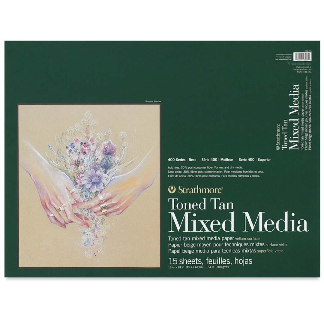 Open in modal - Strathmore 400 Series Toned Mixed Media Pad - Tan, 18" x 24"