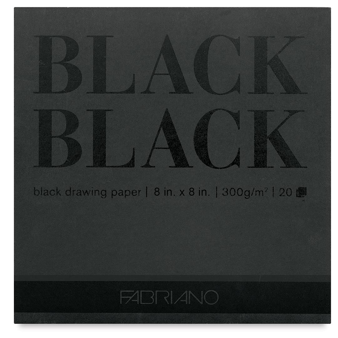 Open in modal - Fabriano Black Black Pad - 8" x 8", 20 Sheets, 300 gsm