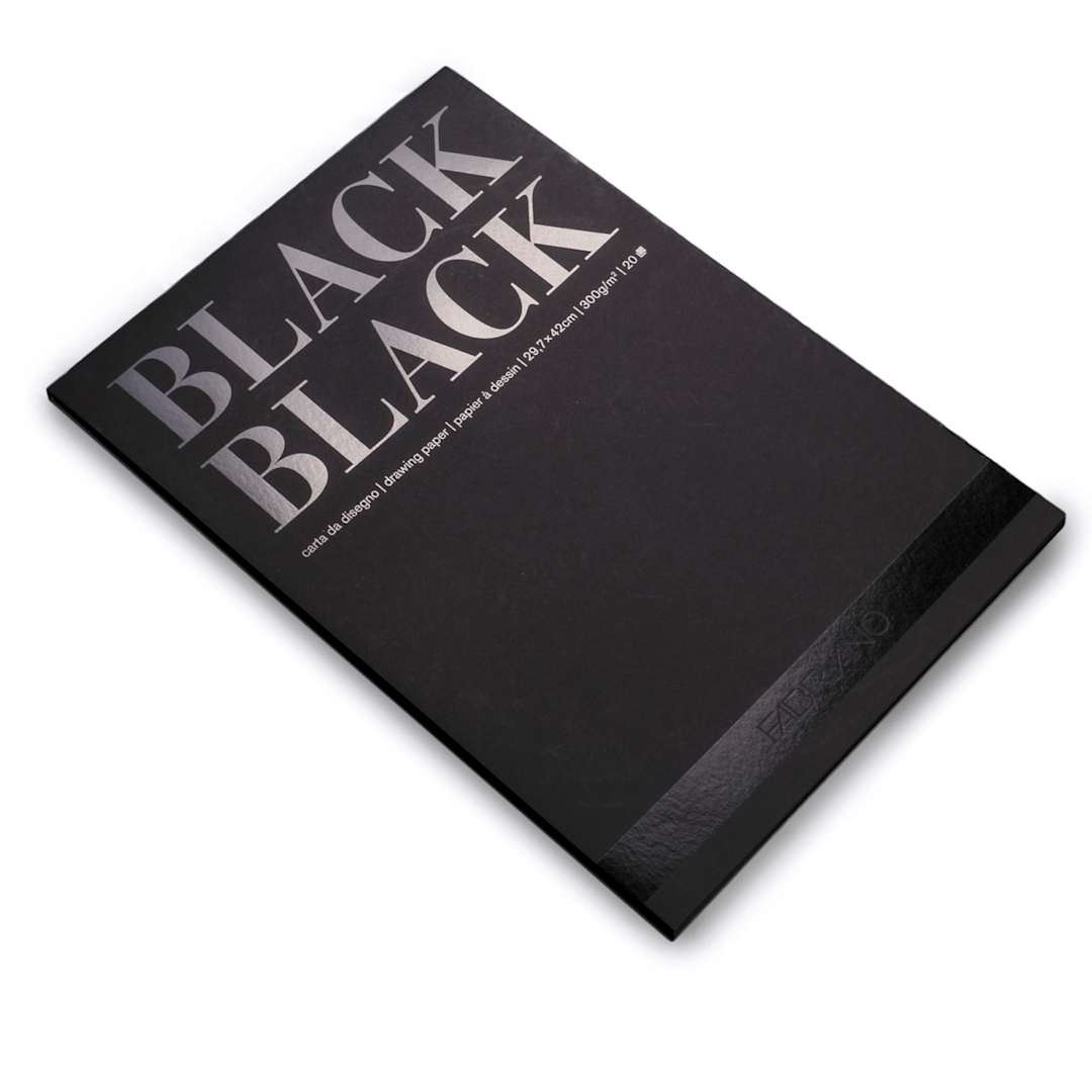 Open in modal - Fabriano Black Black Pad, 11.75 in x 16.5 in
