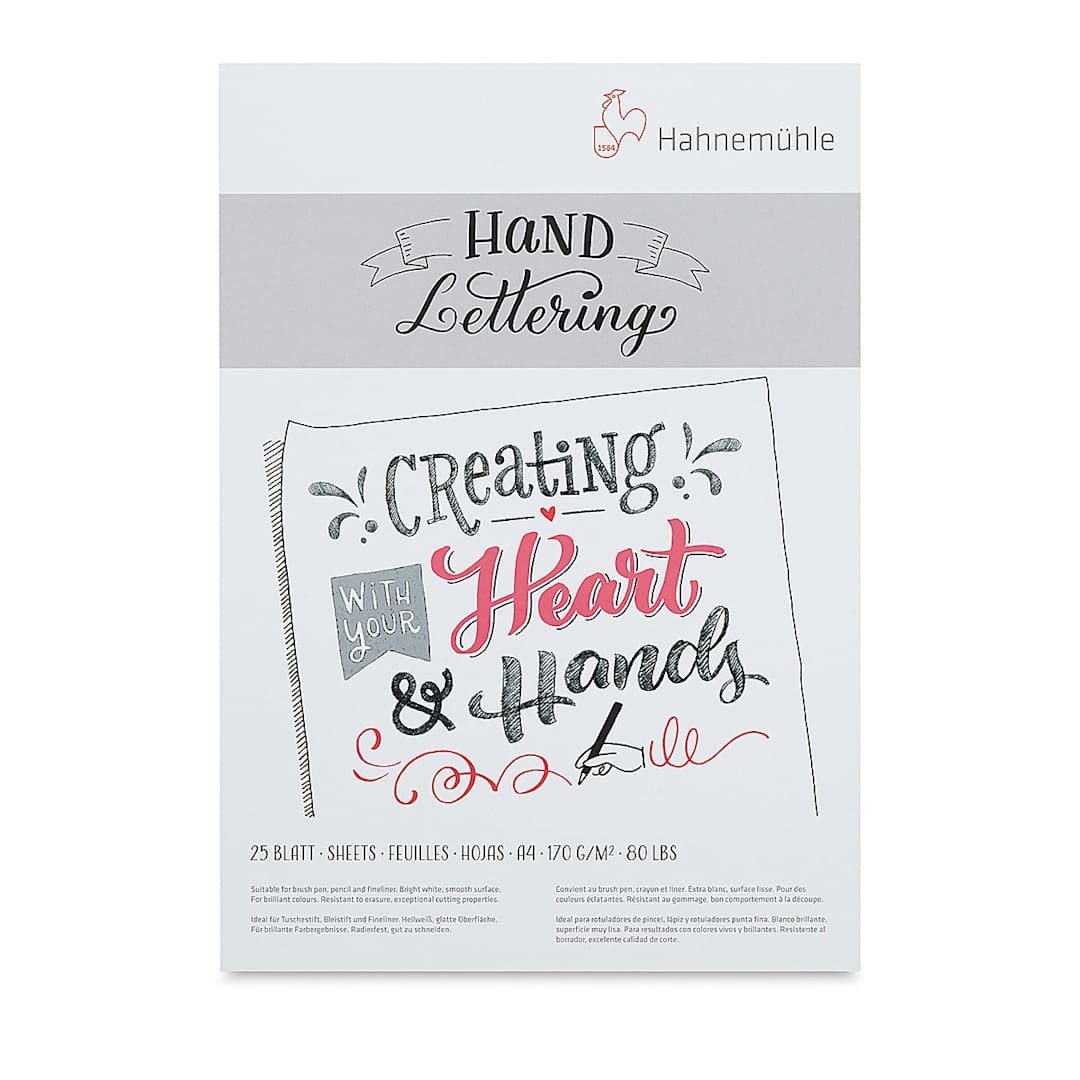 Open in modal - Hahnemühle Hand Lettering Pad - 8.27" x 11.69", 25 Sheets