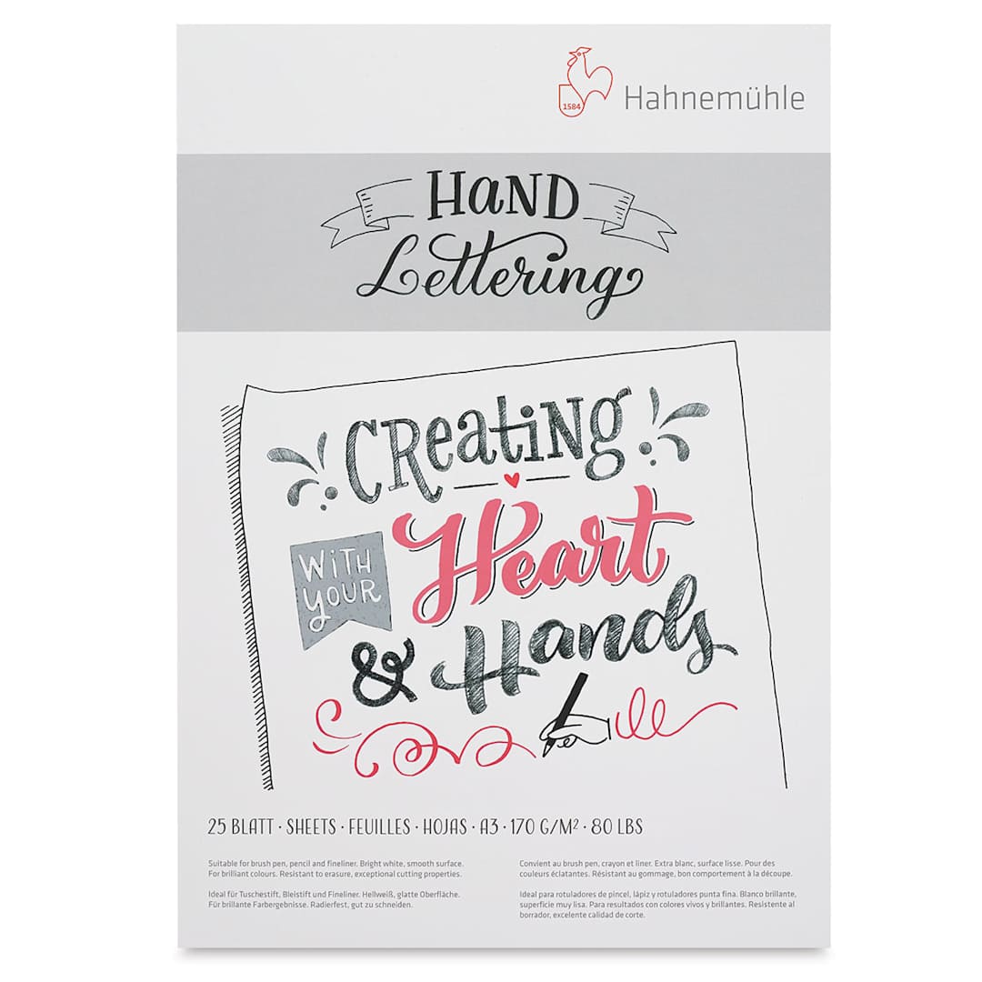 Open in modal - Hahnemühle Hand Lettering Pads - Front cover of Lettering pad

