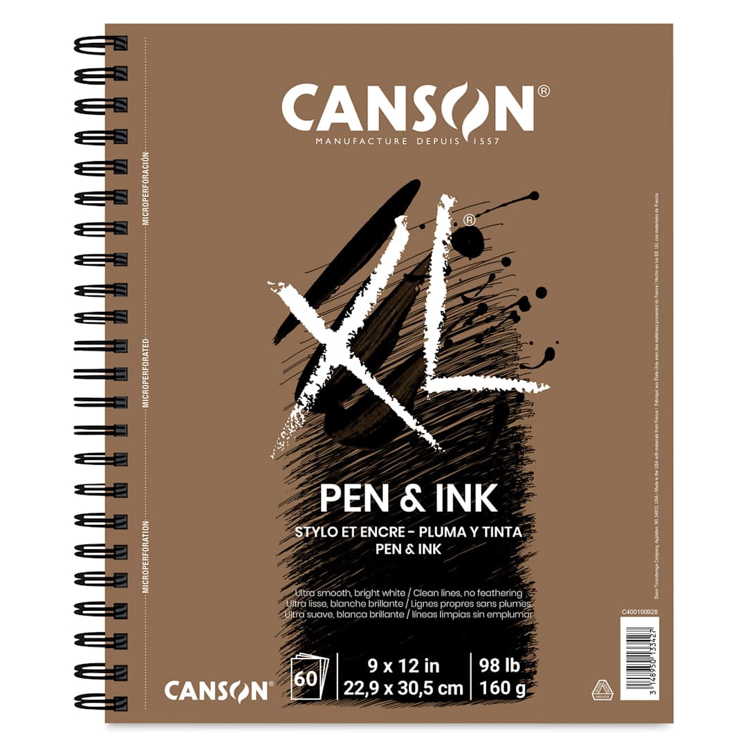 Open in modal - Canson XL Pen and Ink Pad - 12" x 9", 60 sheets