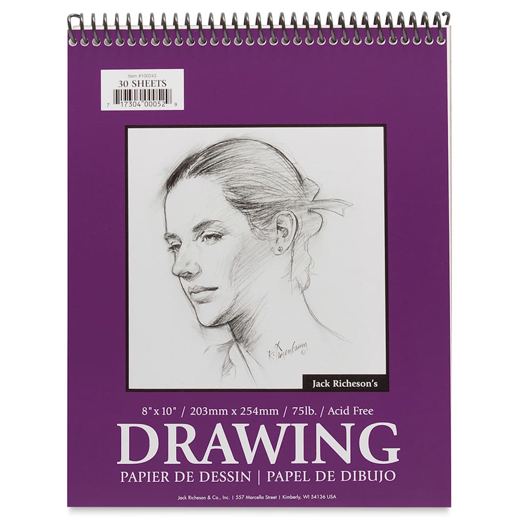 Open in modal - Richeson Drawing Pad - Top view of cover of Pad