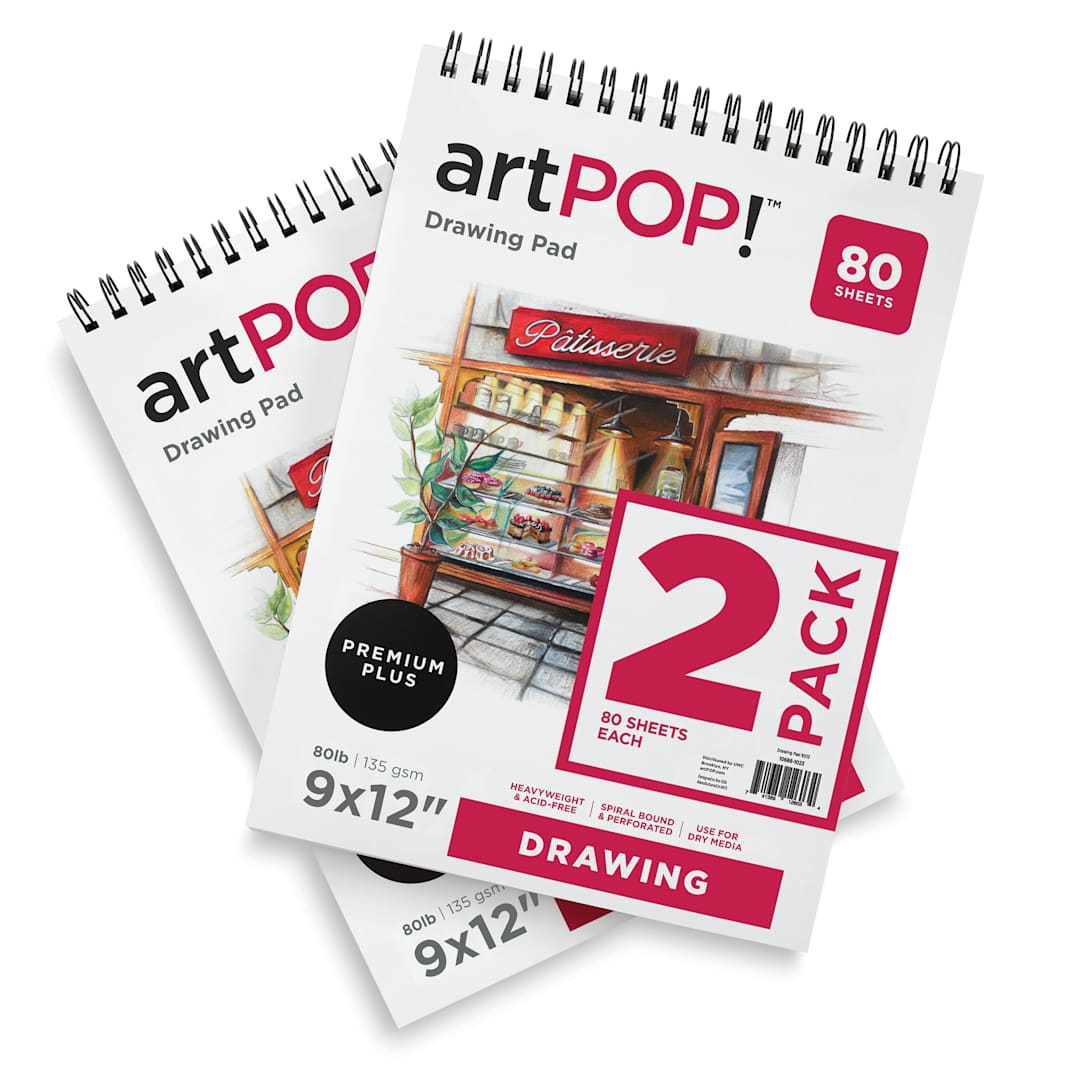 Open in modal - artPOP! Drawing Pads - 9" x 12", Pkg of 2