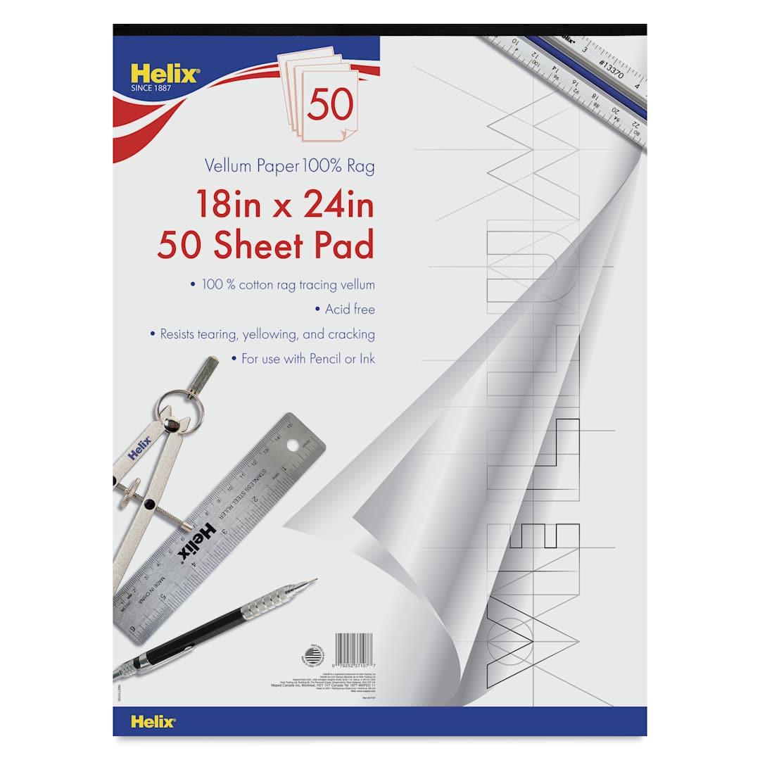 Open in modal - Helix Vellum Paper Pad - 18" x 24", cover