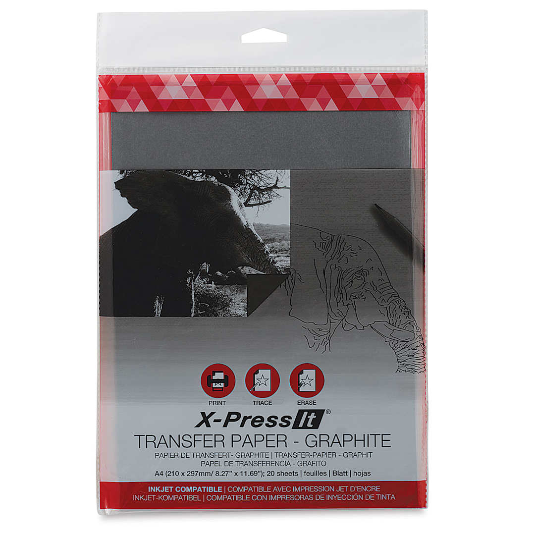 Open in modal - X-Press It Transfer Paper - Graphite, 20 Sheets (front)