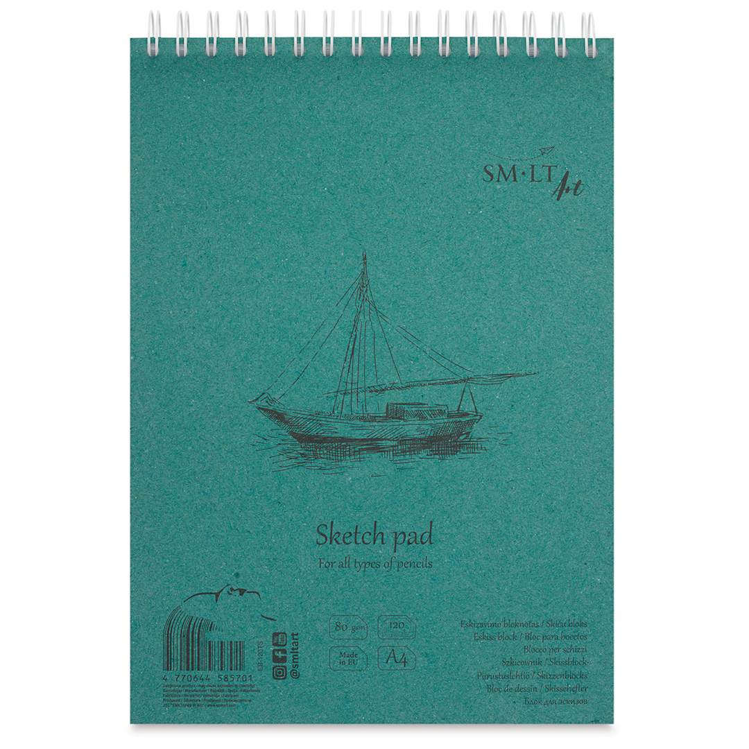 Open in modal - SMLT Art Wirebound Sketch Pad - 8-1/4" x 11-3/4", 70 Sheets