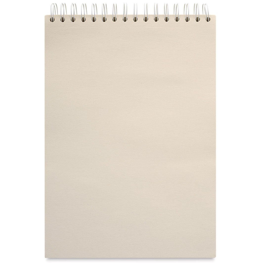 Open in modal - SMLT Art Cream Wirebound Sketch Pad - 8-1/4" x 11-3/4", 100 Sheets (sample of paper in pad)