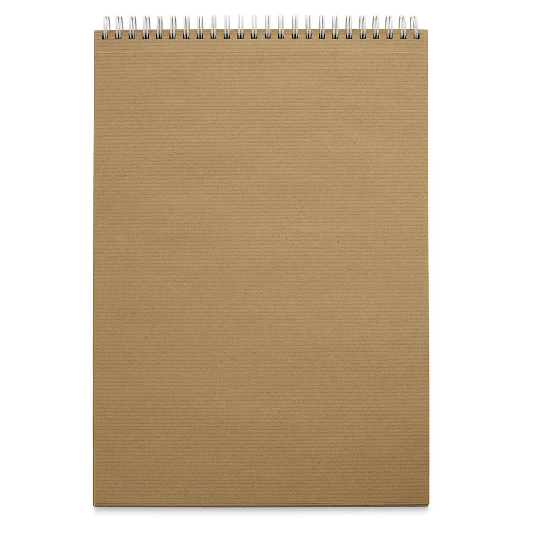 Open in modal - SMLT Arts Kraft Wirebound Sketch Pad - 8-1/4" x 11-3/4", 60 Sheets (example of paper)