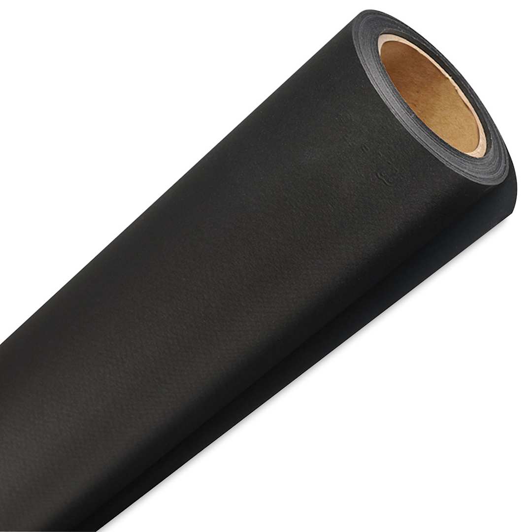 Open in modal - Canson Mi-Teintes Drawing Paper Rolls - Closeup of one end of Black roll