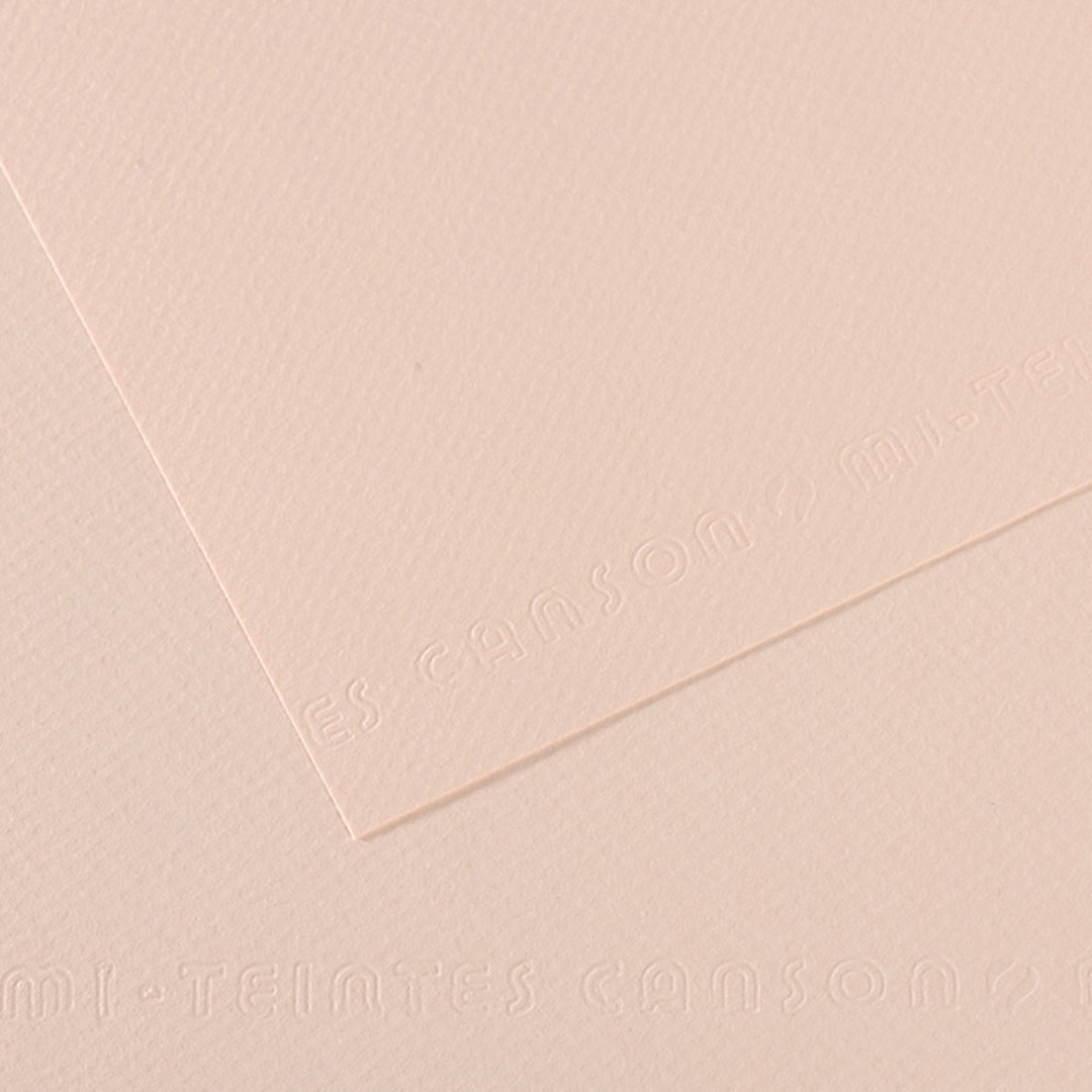 Open in modal - Canson Mi-Teintes Drawing Paper - 19" x 25", Dawn Pink, Single Sheet