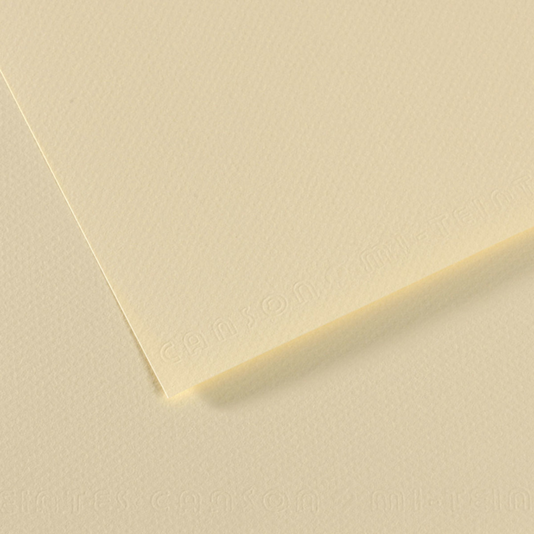 Open in modal - Canson Mi-Teintes Drawing Paper - 19" x 25", Pale Yellow, Single Sheet