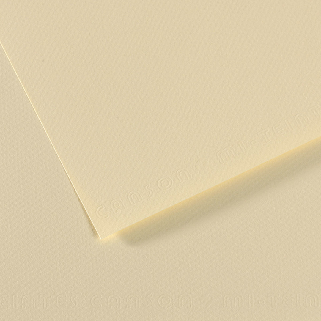 Open in modal - Canson Mi-Teintes Drawing Papers - 8-1/2" x 11", Pale Yellow, 25 Sheets