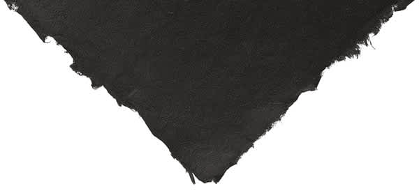 Open in modal - Shizen Pastel Paper - Closeup of corner of Black paper showing color and texture