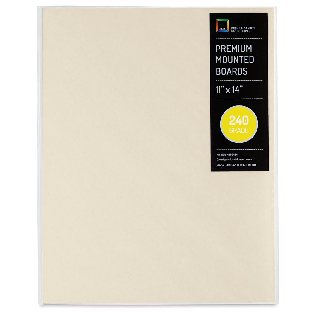 Open in modal - UArt Premium Sanded Pastel Paper Board - 11" x 14", Neutral, 240 Grit
