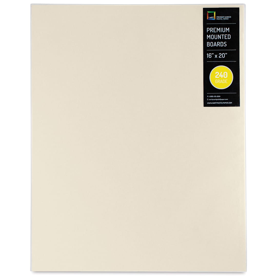 Open in modal - UArt Premium Sanded Pastel Paper Board - 16" x 20", Neutral, 240 Grit
