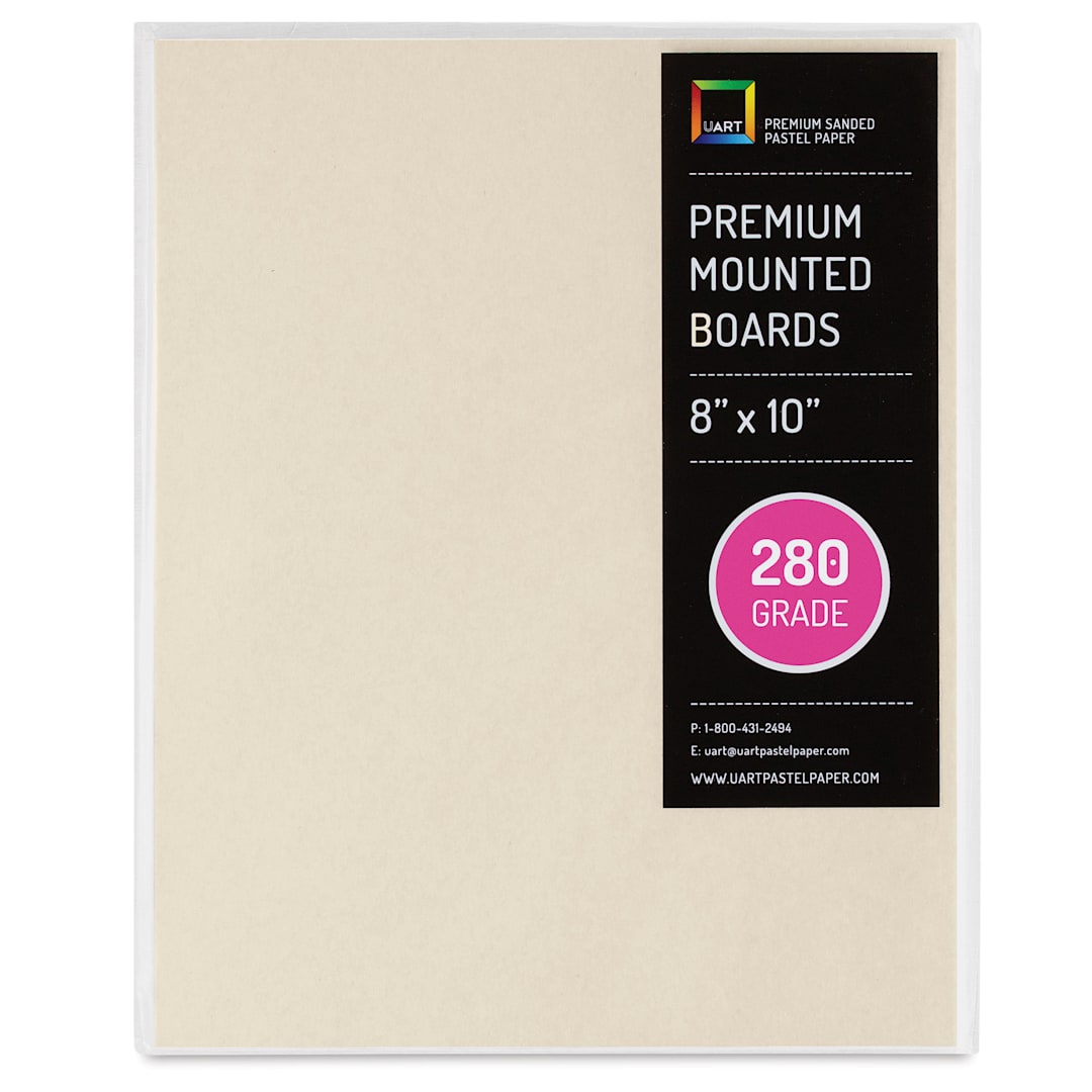 Open in modal - UArt Premium Sanded Pastel Paper Board - 8" x 10", Neutral, 280 Grit