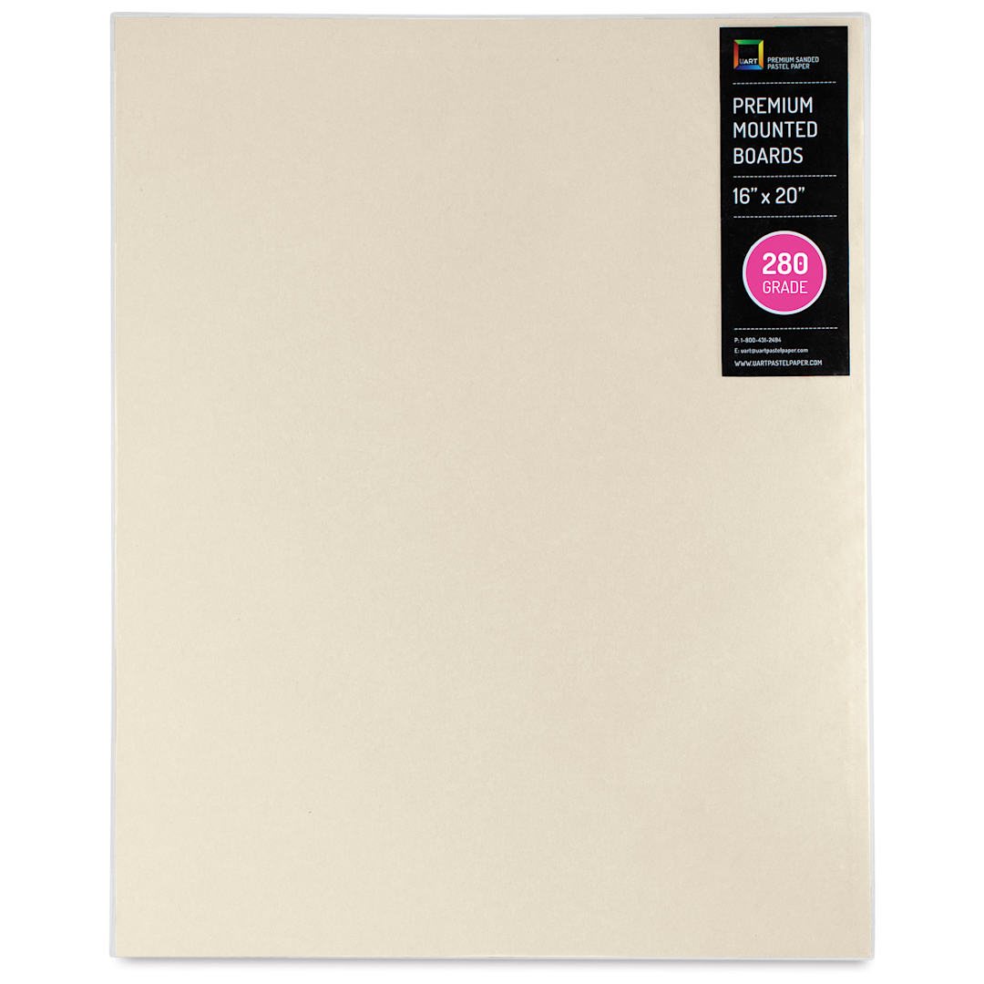 Open in modal - UArt Premium Sanded Pastel Paper Board - 16" x 20", Neutral, 280 Grit
