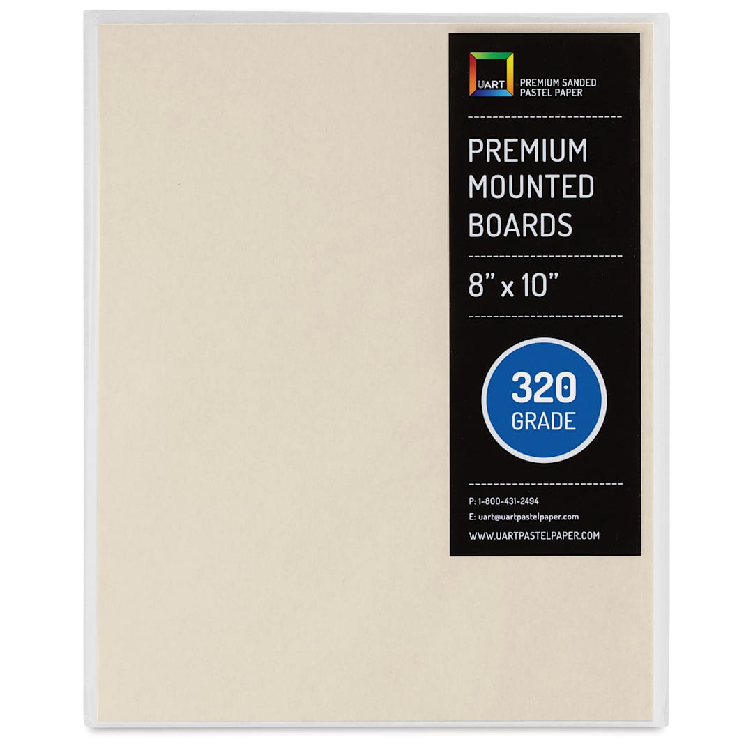 Open in modal - UArt Premium Sanded Pastel Paper Board - 8" x 10", Neutral, 320 Grit