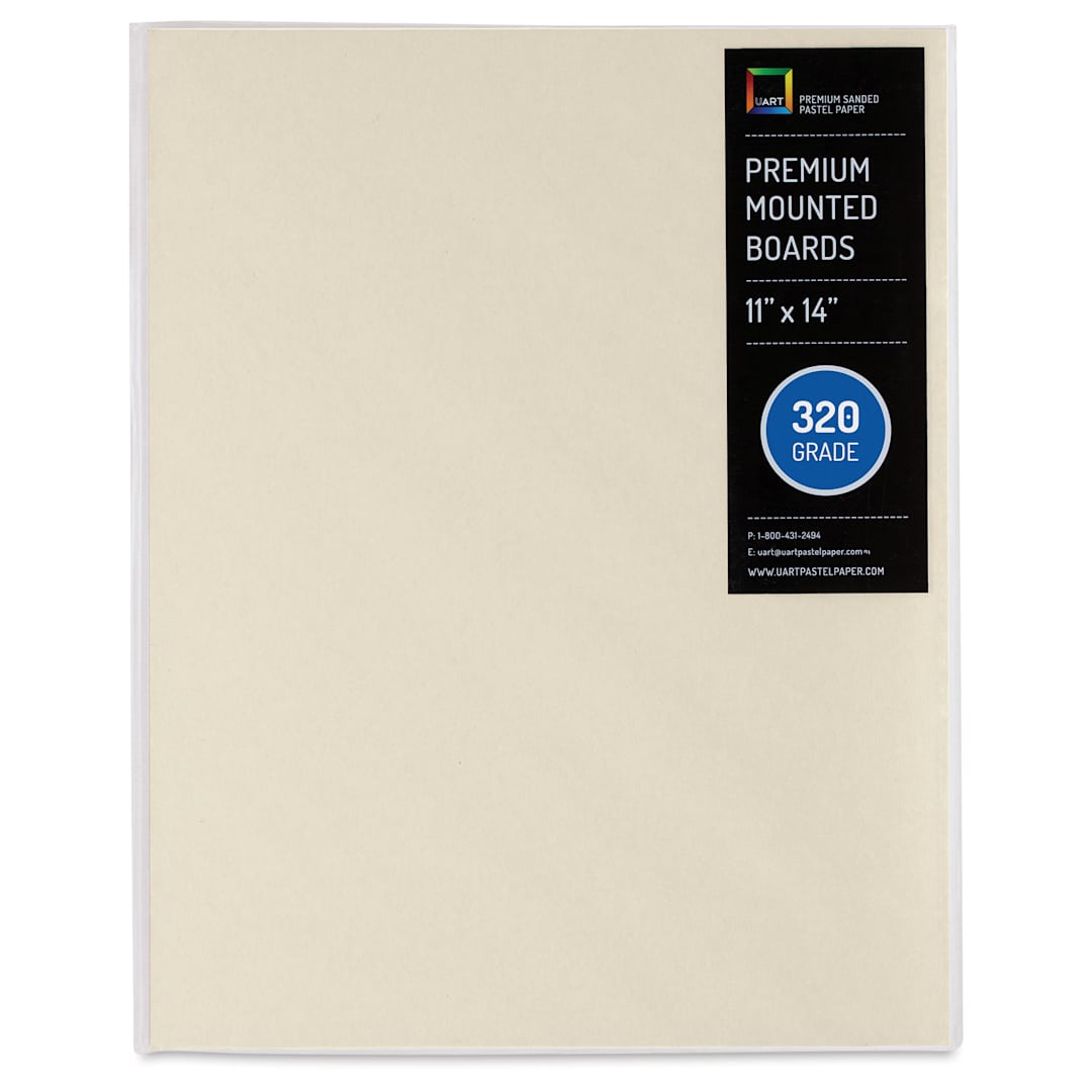 Open in modal - UArt Premium Sanded Pastel Paper Board - 11" x 14", Neutral, 320 Grit