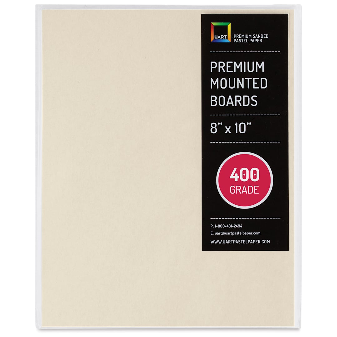 Open in modal - UArt Premium Sanded Pastel Paper Board - 8" x 10", Neutral, 400 Grit